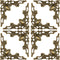 WINOMO 24Pcs Metal Book Corner Protector Scrapbook Album Corner Decor Cover Decoration (Bronze)...