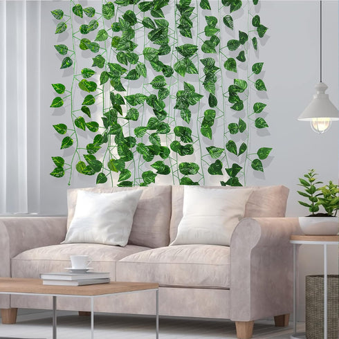 RECUTMS 86 FT Artificial Ivy Fake Greenery Leaf Garland Plants Vine Foliage Flowers Hanging for Wedding Party Garden Home Kitchen Office Wall Deco...