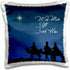 3dRose pc_30754_1 Wise Men Still Seek Him Magi Following The Christmas Star-Pillow Case, 16 by 16"...