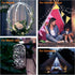 QITONG White Solar Fairy Lights Outdoor Waterproof, 2 Pack Each 33ft 100 LED Solar String Lights, 8 Modes Silver Wire Solar Christmas Twinkle Ligh...