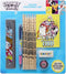 BLUE SKY STUDIOS Tweety Pie Taz Bugs Bunny Deluxe Good Vibes Stationery School Set includes Pens, Colouring Pencils, Ruler, Eraser, Yellow...