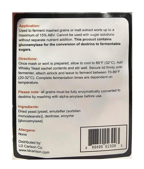 FermFast Whisky Yeast With Enzyme 30g Package...