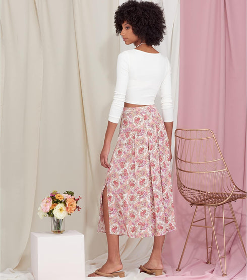 Simplicity Misses' Skirt Sewing Pattern Kit, Code S9472, Sizes 16-18-20-22-24, Multicolor...