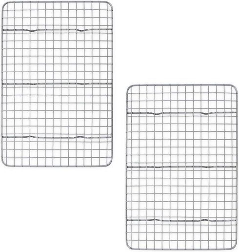 USA Pan Oven Safe Nonstick Baking and Cooling Rack, Quarter Sheet, Aluminized Steel...