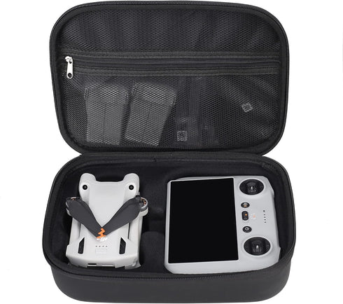 Portable Storage Bag for DJI Mini 3/ Mini 3 Pro (DJI RC/RC-N1 Remote Controller) Waterproof PU Leather Carrying Case for DJI Mini 3/ Mini 3 Pro Dr...
