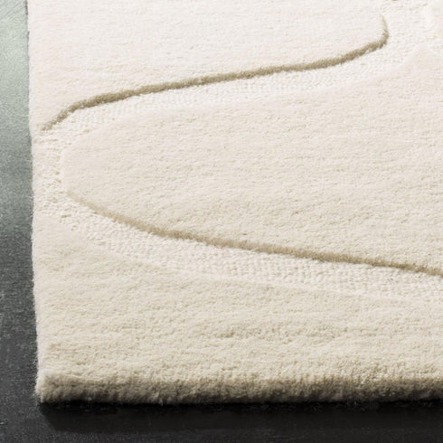 SAFAVIEH Cambridge Collection Accent Rug - 2' x 3', Ivory & Ivory, Handmade Moroccan Ogee Wool, Ideal for High Traffic Areas in Entryway, Living R...