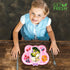 GET FRESH Bamboo Kids Divided Plates Butterfly Sectioned Bamboo Fibre Toddler Plates with 3 Compartments...