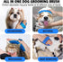 JASLAH 3 PCS Set, Pet Massage Brush Dog Bath Brush for Long/Short Hair Pet Shampoo Brush Soft Silicone Comb for Pets Grooming Bathing Tool Dog Hai...