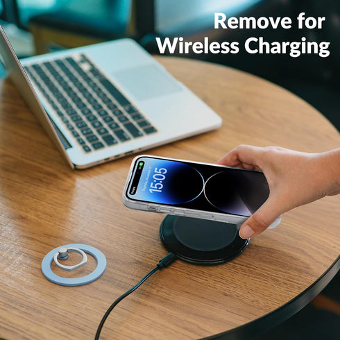 metisinno Magnetic Phone Ring Holder for iPhone 15 14 13 12 Magsafe Accessories - Magnetic Phone Grip - Adjustable Phone Finger Ring Grip - Remove...