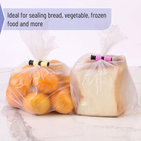 Mr. Pen- Squeeze and Lock Bread Bag Clips, 8 Pack, Squeeze and Lock Bread Clips, Bag Clips for Food Storage, Clips for Food Packages, Snack Clips,...