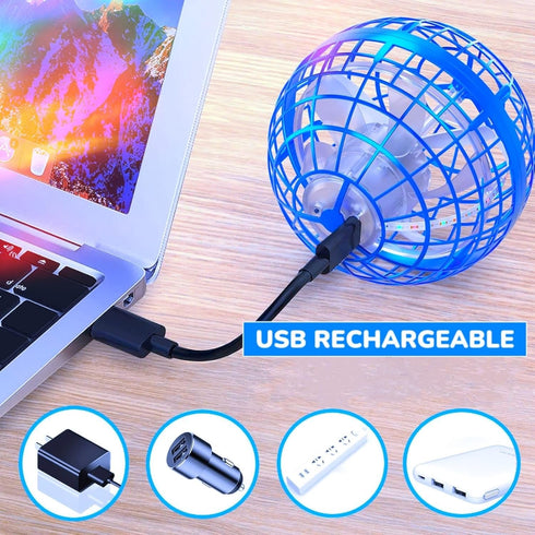 Toys 2024 Flying Orb Ball - Upgraded Boomerang Ball with LED Lights, Hand Controlled Cosmic Globe Toy for Kids 6+, Teens, and Adults - Indoor Outd...