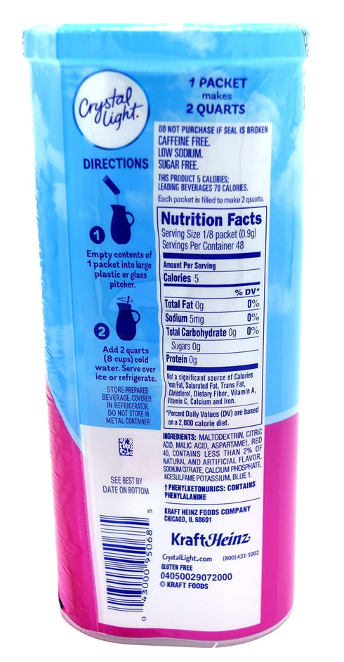 Crystal Light Raspberry Ice Drink Mix (12-quart), 1.3-ounce Packages (Pack of 2)...
