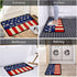 4th of july flag doormat God Bless America Patriotic Decor Non-Slip Independence Day Floor Mat Patriotic Door Mat 17x29 inch...