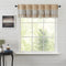 VHC Brands Kaila Country Cottage Ruffled Gold Ticking Stripe Curtain Valance 16x60...