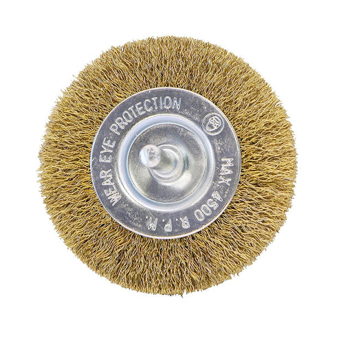 2160400 2 1/2" Brass Coarse Wire Wheel Wire Brush - Recyclable,...