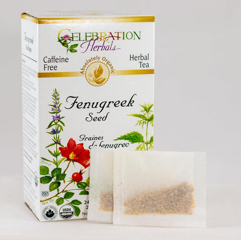 CELEBRATION HERBALS Fenugreek Seed Organic 24 Bag, 0.02 Pound...
