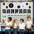 61 Pieces Simply Boho Welcome Classroom Bulletin Board Set Eucalyptus Bulletin Board Classroom Decoration Balloon Paper Fans Cutouts for Primary S...