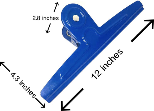 1 Foot Long Heavy Duty Metal Giant Jumbo Paper Clamp Binder Clip for Drawing Board, Artists, Teachers, Home, Office Supplies, 12 inch/30 cm (1 Pac...