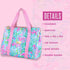 Lilly Pulitzer Cute Lunch Bag for Women, Large Capacity Insulated Tote Bag, Blue Mini Cooler with Storage Pocket and Shoulder Straps, Best Fishes...