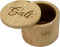 Totally Bamboo Salt Cellar Bamboo Storage Box with Magnetic Swivel Lid, 6 Ounce Capacity, Salt Engraved on Lid...