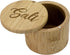 Totally Bamboo Salt Cellar Bamboo Storage Box with Magnetic Swivel Lid, 6 Ounce Capacity, Salt Engraved on Lid...