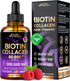 Liquid Biotin & Collagen - Vitamins for Hair Growth Support for Women & Men - Extra Strength 60000 mcg Drops - B7 Supplement - Strong Nails & Heal...