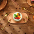 Stainless Steel Leaf Coffee Spoon and Appetizer Fork Tableware Dessert Spoon Mini Dessert Utensils Set Creative Demitasse Spoons and Forks for Sti...