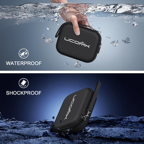 UCOMX Travel Case for 3 in 1 Wireless Charger,Hard EVA Carrying Charger Case,Portable Storage Waterproof Bag with Zipper,Soft Durable Pouch Bag fo...