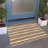 Front Outdoor Door Mat 2'x3',Tan Black Striped Outdoor Rug Machine Washable Cotton Layered Door Mat Entryway Throw Rug for Indoor Entrance...