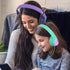A8 Kids Headphones with Microphone, Lightweight Folding Stereo Bass Headphones with 1.5M No-Tangle Cord, Portable Wired Headphones for Smartphone ...