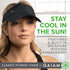 Gaiam Classic Fitness Quick-Dry Visor - Sweat-Wicking Sun Visors for Women with Open-Top Visor Cut for Releasing Excess Body Heat, Trendy Women's ...