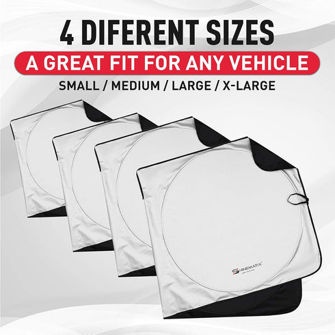 1-Piece Windshield Sunshade Foldable Car Front Window Sun Shade for Most Sports Cars SUV Truck - Best Heat Shield Reflector Cover - Blocks Max UV ...