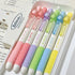 6 Pcs Black Ink Gel Pens Retractable Pens Cute Pens with RroBtation Ball 0.5mm Black Gel Pens Office School Pens Women Girls Boy Pens (Black ink -...