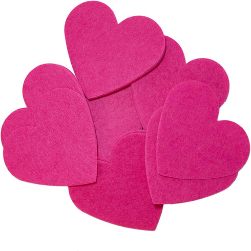 Playfully Ever After 3 Inch Pink 22pc Stiff Felt Hearts...