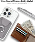 Magnetic Wallet with Card Holder, Compatible with Mag-Safe Wallet, Leather Card Holder, Wallet with Phone Ring for iPhone 15/14/13/12 Series, 7 Ca...