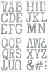 S·E·I Classic Glitter Heat Transfers Iron-on T-Shirt Letters, 3-Inch, Silver 4 Count...
