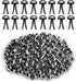 HILELIFE 300 Pieces Brads for Paper Crafts, Premium Mini Brads Paper Fasteners for Crafts Brass Fasteners for Kids Craft (Black)...