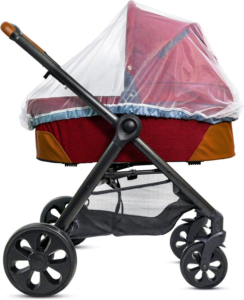 Baby Mosquito Net for Stroller, Carrier & Bassinet – Elastic Drawstring for Snug Fit Netting - Infant Bug Net for Jogger, Car Seat & Pack N Play –...
