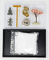 Nature's Mark Mini Zen Garden Kit for Desk with Rake, White Sand, Buddha, Lantern, Black Rectangle Base, River Rocks and Mini Blossom Tree (8Lx5W ...