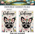 Easter Garden Flag Easter Egg French Bulldog Dog Double Sided Flags for Outside Welcome Holiday Flowers Outdoor Lawn Yard Decorations 12.5x18 Inch...