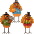 FORUP Thanksgiving Turkey Tabletop Centerpiece Decor, Set of 3 Resin Turkey Friends Decoration for Autumn Fall Thanksgiving Harvest Home Decoratio...