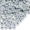 200Pcs Round Ancient Silver Letter N Beads,4x7mm Flat Letter-N Beads for Bracelets,Alphabet Beads for Jewelry Making DIY Necklaces Crafts Supply(S...
