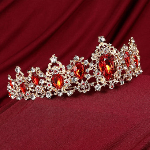 FRCOLOR Crystal Queen Crown for Women, Rhinestone Tree Branch Queen Crowns Wedding Tiaras and Crowns Princess Quinceanera Headpieces for Birthday ...