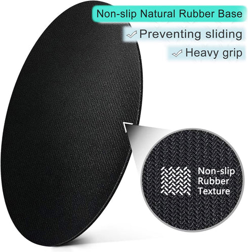 ITNRSIIET [20% Larger Mouse Pad with Stitched Edge, Premium-Textured Mouse Mat Waterproof Non-Slip Rubber Base Round Mousepad for Office Gaming PC...