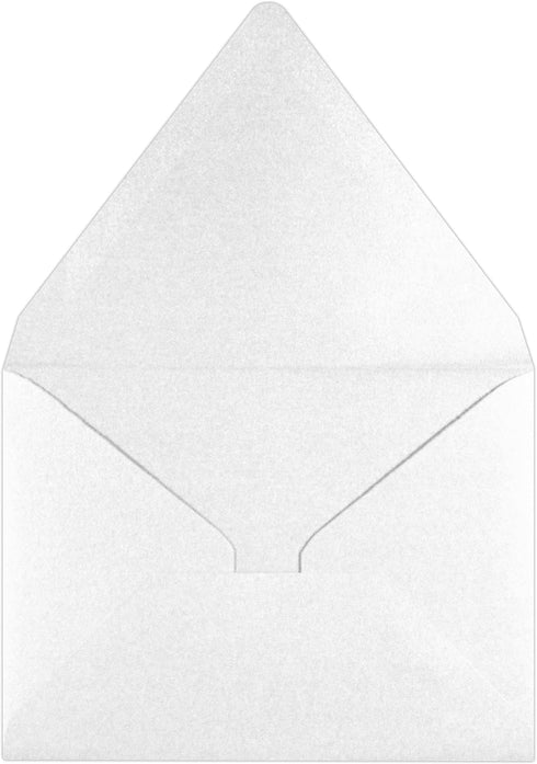 LUXPaper A2 Contour Flap Invitation Envelopes | 4 3/8" x 5 3/4" | Crystal Metallic | 80lb. Text | 50 Qty...