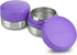 LunchBots Rounds Leak Proof 4 oz. Stainless Snack Container Jar, Set of 2, Purple Lids...