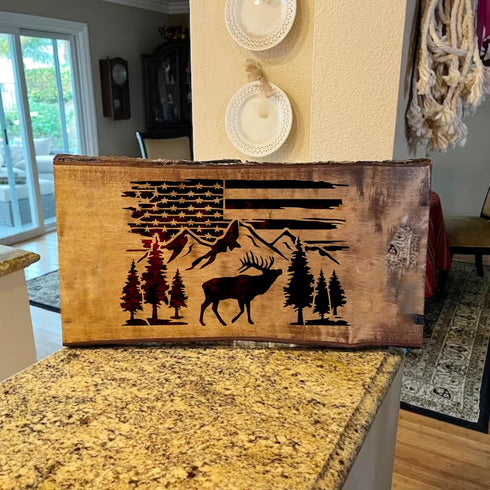 American Flag Stencil Star Stencils for Painting Union 50 Stars 1776 Military We The People Template for Flag Patriotic Wood Burning Stencils for ...