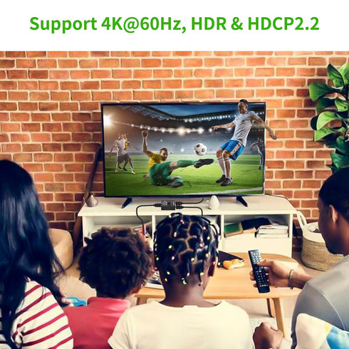 HDMI Switch 2 in 1 Out or 1 in 2 Out 4K@60Hz, Bi-Directional HDMI 2.0 Switcher 2-Way HDMI Port Expander Hub Selector Box Supports HDR, 3D, 1080P, ...