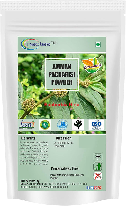 Amman Pacharisi | Euphorbia Hirta Powder 300 GM (10.58 OZ) pack of 1...