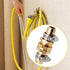 Garden Hose Repair Connector with Clamps, Male and Female Garden Hose Fitting, 2 Set...